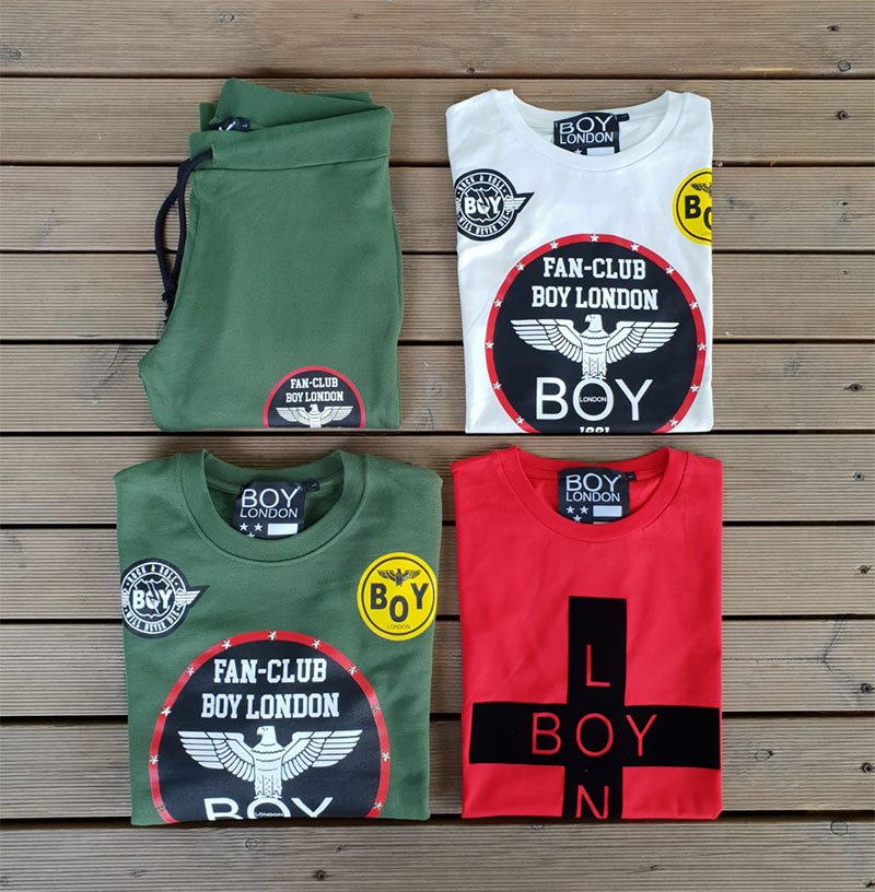 pantalone, t-shirt e felpa di boy london per uomo